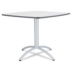 Iceberg CaféWorks Table, 36w x 36d x 30h, Gray/Silver