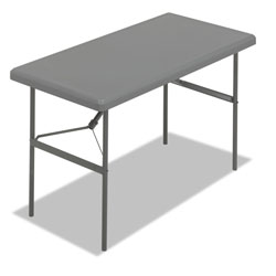 Iceberg IndestrucTables Too 1200 Series Folding Table, 48w x 24d x 29h, Charcoal (ICE65207)