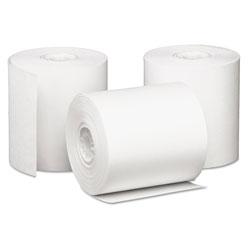 Iconex Impact Bond Paper Rolls, 3 in x 85 ft, White, 50/Carton