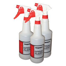 Impact Spray Alert System, 32 oz, Natural with Red/White Sprayer, 3/Pack, 24 Packs/Carton