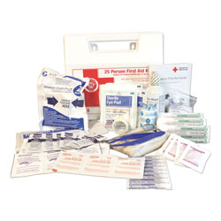 Impact 25-Person First Aid Kit, 107 Pieces, Plastic Case