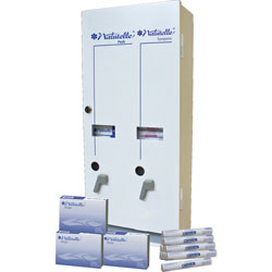 Impact Dual Vendor Hygiene Dispenser, 10-3/4 in x 5-1/2 in x 24 in, White