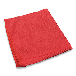 Impact Lightweight Microfiber Cloths, 16 x 16, Red, 240/Carton