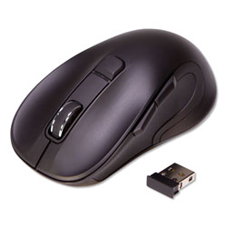 Innovera Hyper-Fast Scrolling Mouse, 2.4 GHz Frequency/26 ft Wireless Range, Right Hand Use, Black (IVR62500)