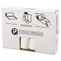 InteplastPitt High-Density Commercial Can Liners Value Pack, 33 gal, 14 microns, 33" x 39", Clear, 250/Carton (IBSVALH3340N16)
