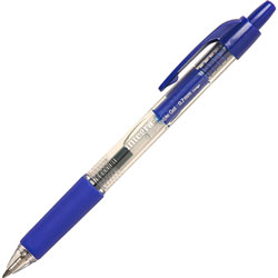Integra Retractable Gel Ink Pen, Comfort Grip, .7mm, Blue