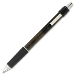 Integra Pen, Roller Gel, Retractable, .7mm, Black Barrel, Black Ink