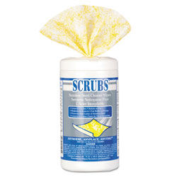 Scrubs Stainless Steel Cleaner Towels, 30/Canister, 6 Canisters/Carton