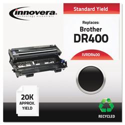 Innovera Remanufactured Black Drum Unit, Replacement for Brother DR400, 20,000 Page-Yield
