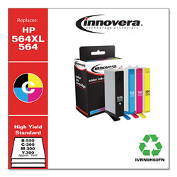 Innovera Remanufactured Black/Cyan/Magenta/Yellow Ink, Replacement for HP 564XL/564 (N9H60FN), 550/300 Page-Yield