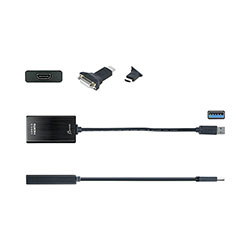 J5 Create USB to HDMI/DVI Adapter, 7.87 in, Black