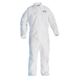 KleenGuard* A40 Elastic-Cuff and Ankles Coveralls, White, 2X-Large, 25/Case