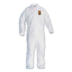 KleenGuard* A40 Elastic-Cuff and Ankles Coveralls, 3X-Large, White, 25/Carton