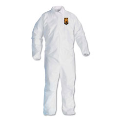 KleenGuard* A40 Elastic-Cuff and Ankles Coveralls, 4X-Large, White, 25/Carton