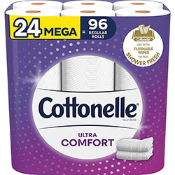 Cottonelle® Ultra Comfort Toilet Paper - 2 Ply - 268 Sheets/Roll - 24 / Pack