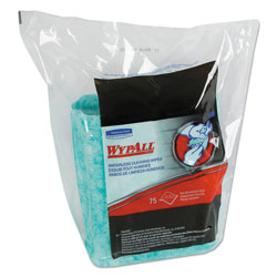 WypAll* Waterless Cleaning Wipes Refill Bags, 12 x 9, 75/Pack
