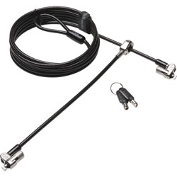 Kensington Lock, f/Laptops, Standard Keyed, 10mm Diameter, 8' Cable