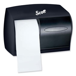 Scott® Twin Coreless Bathroom Tissue Dispenser, Translucent Smoke