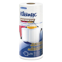 Kleenex Premiere Kitchen Roll Towels, White, 70/Roll, 24 Rolls/Carton