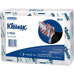 Kleenex C-Fold Towels,10-1/10 inx13-1/4 in ,150 Shts/Bundle,4/PK,WE