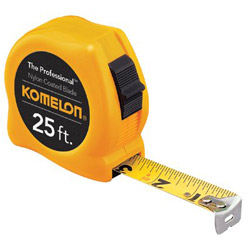 Komelon Usa 1" x 25' Yellow Case SteelPower Tape Nylon Coat