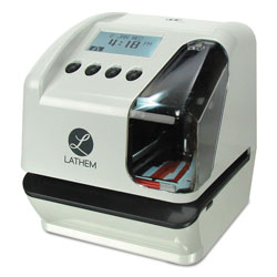 Lathem Time LT5000 Electronic Time and Date Stamp, Electronic, Cool Gray