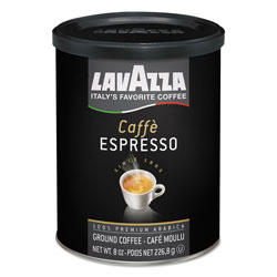 Lavazza Caffe Espresso Ground Coffee, Medium Roast, 8 oz Can