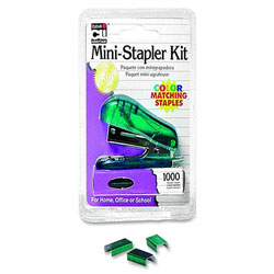 Charles Leonard Mini Stapler Kit, Built-in Staple Remover, Assorted
