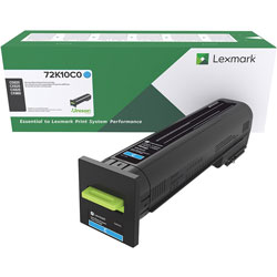 Lexmark Toner Cartridge, f/820/825/860, 8000 Page Yield, Cyan