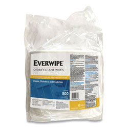 Legacy Everwipe Disinfectant Wipes, 6 x 8, 800/Bag, 4 Bags/Carton