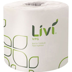 Livi Basic Bath Tissue, 2-Ply, 500 Sheets, 96RL/CT, White