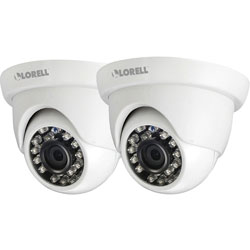 Lorell 5 Megapixel Surveillance Camera, 2 Pack, Dome
