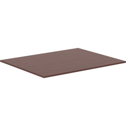 Lorell Revelance Conference Rectangular Tabletop, 59.9 in x 47.3 in x 1 in x 1 in, Mahogany