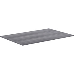 Lorell Revelance Conference Rectangular Tabletop, 71.6 in x 47.3 in x 1 in x 1 in, Material: Laminate, Polyvinyl Chloride (PVC) Edge, Particleboard Table Top, Finish: Weathered Charcoal