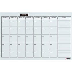 Lorell Magnetic Glass Color Dry Erase Board, 36 inLx24 inH, Assorted
