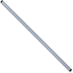 Lorell Magnetic Strip w/Ruler, 36 in, Silver