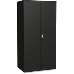Lorell Storage Cabinet, 24 in x 36 in x 72 in, Black