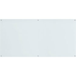 Lorell Dry-Erase Board, Glass, 96 inWx1/10 inLx48 inH, White