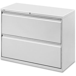 Lorell 2 Drawer Metal Lateral File Cabinet, 44 inx21.5 inx32-4/5 in, Gray
