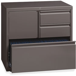Lorell PSC Door Lateral File, 30 in x 18-5/8 in x 28 in, Medium Tone