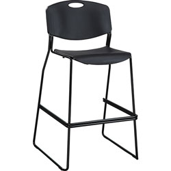 Lorell Chair, Bistro, Hvy-dty, 250 lb Cap, 24 inx26 inx44-1/8 in, 2/CT, Black