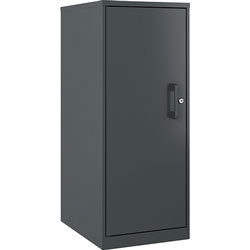 Lorell Storage Cabinet, 3-Shelf, 14-1/4 inWx18 inLx35-1/2 inH, Graphite