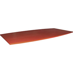 Lorell Boat-Shaped Tabletop, 48 inx96 inx1-1/4 in, Cherry