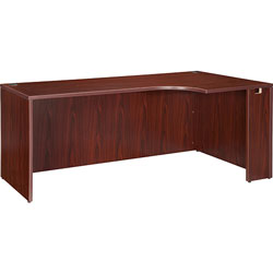 Lorell Rectangular Credenza, Rgt, 35-2/5 in x 70 in x 29-1/2 in, Mahogany