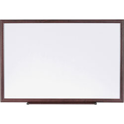 Lorell Dry-Erase Board, 8 in x 4 in, Brown/White