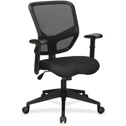 Lorell Exec Midback Chair, 28-1/2 inx28 inx25-3/4 in, Black