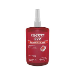 Loctite 272™ Threadlocker, High Temp/High Strength, 250 mL, Red