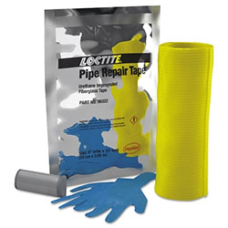 Loctite Pipe Repair Kit, 4 in x 12 ft , White Tape, with Epoxy stick and Gloves
