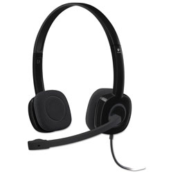 Logitech H151 Binaural Over-the-Head Stereo Headset, Black