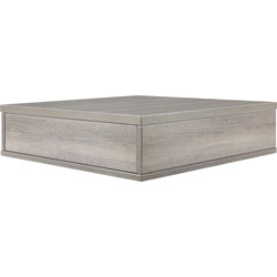 Lorell Contemporary Laminate Sectional Tabletop, 25.3 in x 25.5 in x 6.6 in, Finish: Weathered Charcoal, Laminate